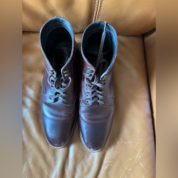 Thursday Boot Co. Captain Lace Up Boots Mens 9 Genuine Brown Leather Handcrafted - Picture 7 of 7